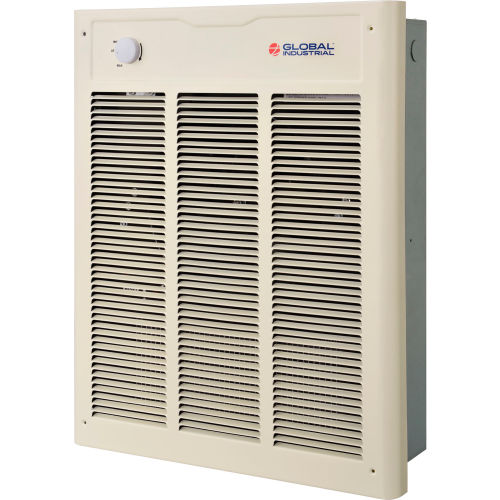 Global Industrial Fan Forced Wall Heater - Enclosed Motor - 4000 / 3000W - 240 / 208V