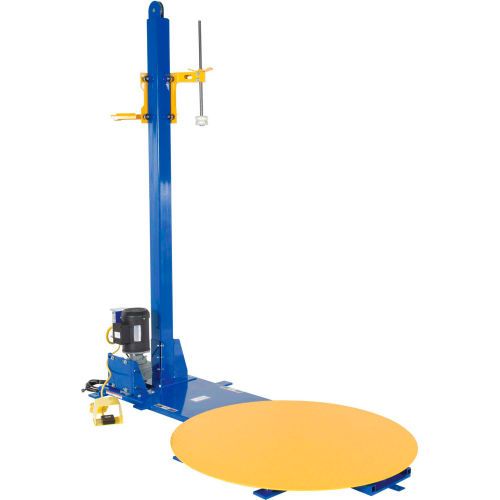 Stretch Wrap Machine W/Manual Mast For 10"20"W Roll, 4000 Lb. Capacity