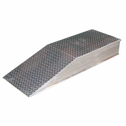 Aluminum Wheel Riser - Non-Skid Tread Plate Surface