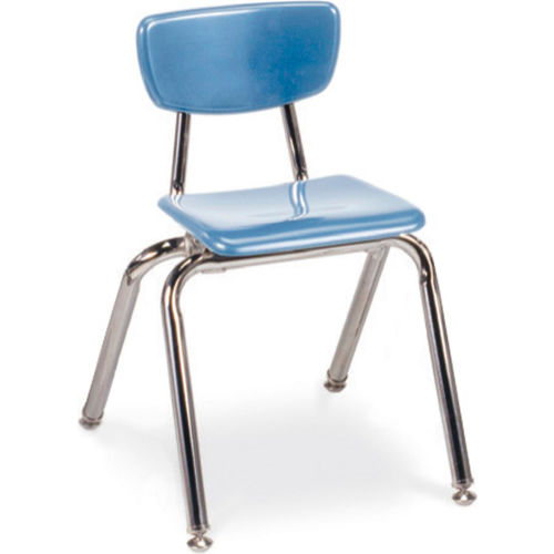 Virco® 3014 Martest 21® Hard Plastic Chair Light Blue Pkg Qty 4