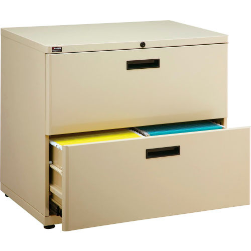 Interion™ 30 in. Lateral File Cabinet 2 Drawer Putty