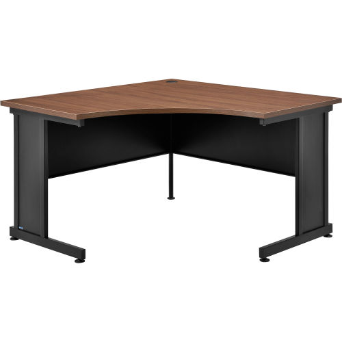 Interion® 48"W Corner Desk - Walnut