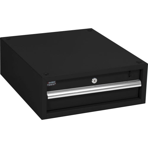6inH Stacking Workbench Drawer, Black