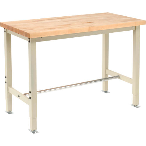 48" W X 24" D Maple Square Edge Bench Return -Tan