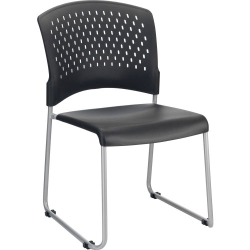 Plastic Stacking Chair - Black