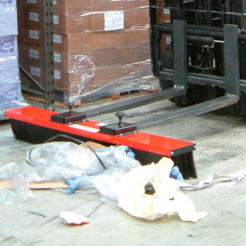 Forklift Brooms, Forklift Mounted Sweepers, Fork Lift Broom Attachments and Forklift Brush