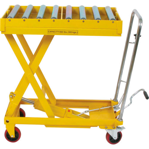 Wesco® Mobile Lift 273269 with 321/2 x 191/2 Conveyor Table Top 770 Lb.