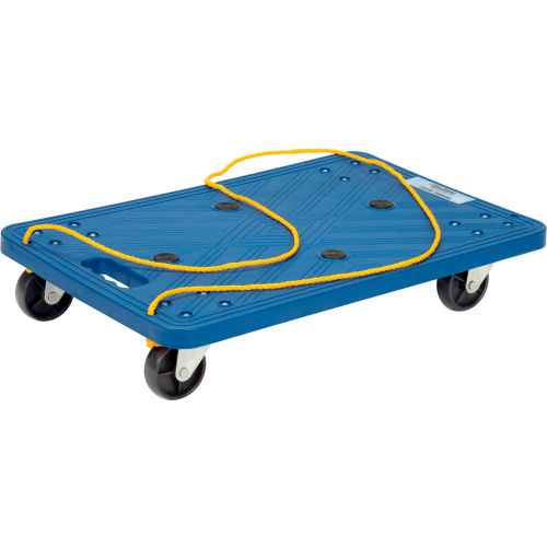 Plastic Office Dolly 24inL x 16inW 220 Lb. Capacity