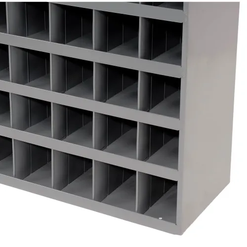 Durham 36 Inch Wide Small Parts Storage with 112 Steel Pigeon Hole