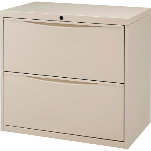 Global Lateral File Cabinet 30W 2 Drawer Putty