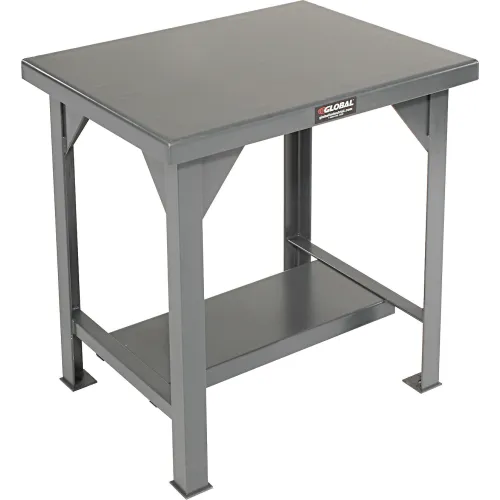 Strong Hold Stationary Work Table: Dark Gray MPN:T4830-2DB-SSTOP
