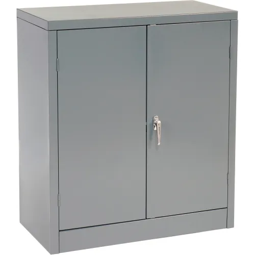 Counter Height Storage Cabinet, Gray