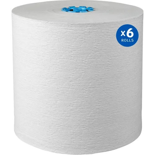 Scott Slimroll Hard Roll Towels – 8" X 580 Ft, Absorbency Pockets, White, 6 Rolls Per Carton