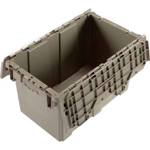 Global Industrial™ Plastic Shipping/Storage Tote w/ Attached Lid