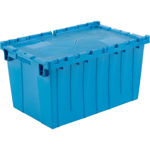 Global Industrial™ Plastic Attached Lid Shipping & Storage Global Industrial™ Plastic Attached Lid Shipping & Storage