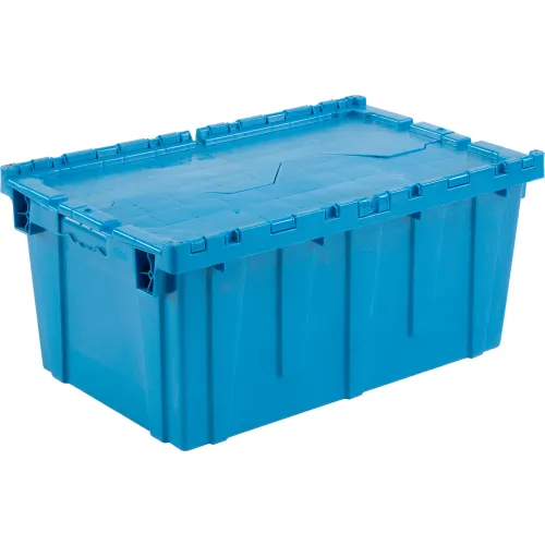 Global Industrial™ Plastic Attached Lid Shipping Storage