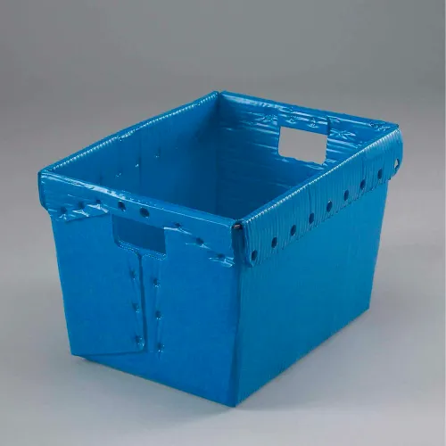 Global Industrial™ Corrugated Plastic Postal Nesting Tote, 18-1/2