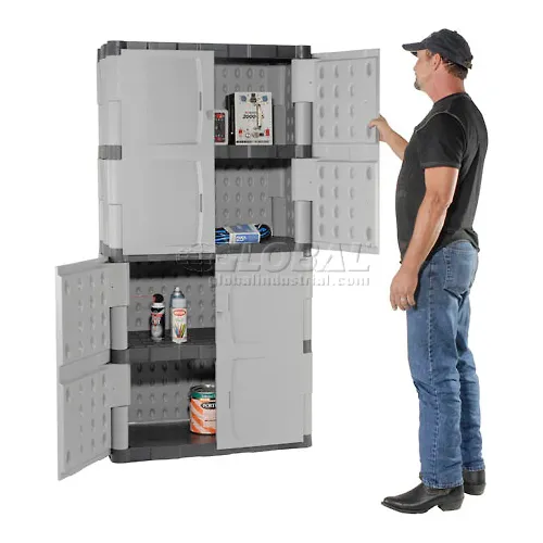 Plastic Single Storage Cabinet ( 72'' H x 36'' W x 18'' D)