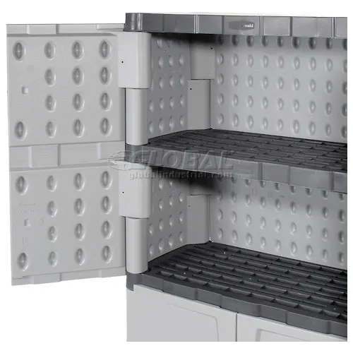 Rough n Ready Plastic Resin Storage Cabinet (36'' W X 22'' D X 72'' H)