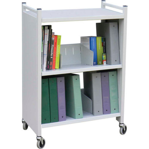 Omnimed® Carrier Transport Cart, 100 lbs Capacity, Light Gray