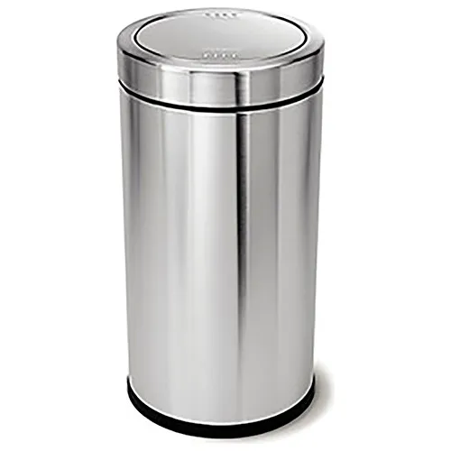 DTSE30SS Dome Top Side Entry Trash Can - 30 Gallon Capacity - 20 Dia. x 40  1/2 H - Stainless Steel