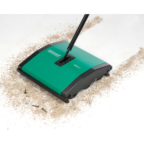 7-1/2 Cleaning Path Green BISSELL BigGreen Commercial BG23 Sweeper with 2 Nylon Brush Rolls 