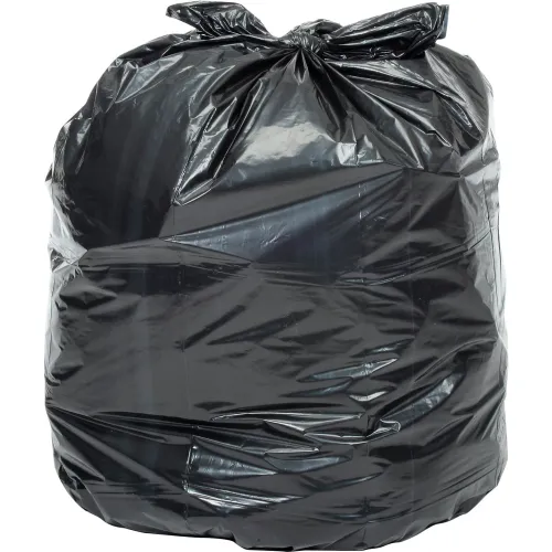 Napco Bag & Film 670248 Medium Duty Black Trash Bags 20-30 Gal 0.65 Mil - 250 per Case