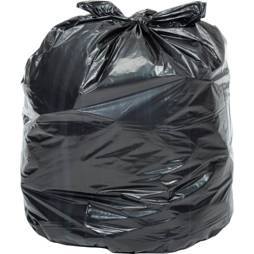 Global Extra Heavy Duty Black Trash Bags-40 to 45 Gallon, 1.4 Mil,100/Case