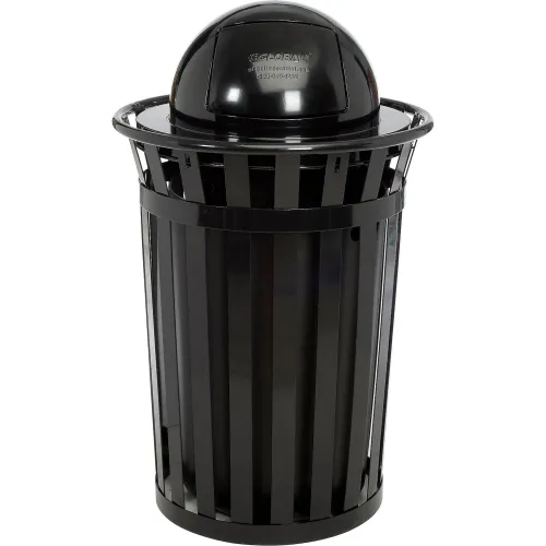 Global Industrial™ Steel Dome Lid For 36 Gallon Trash Can, Black