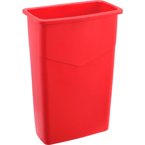 Global Industrial™ Slim Trash Can, 23 Gallon, Red