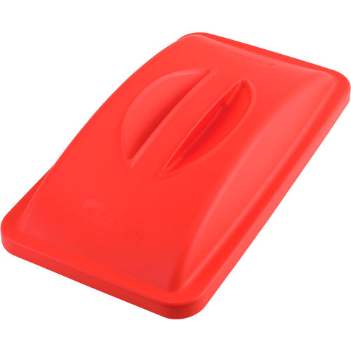 Global Industrial™ Solid Recycling Lid With Handle, Red