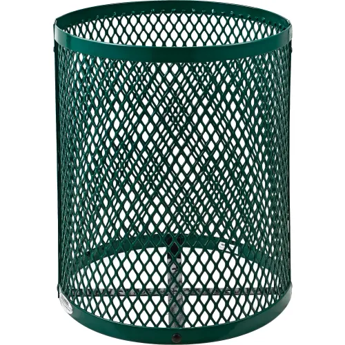 Global Industrial™ Outdoor Steel Diamond Trash Can With Dome Lid