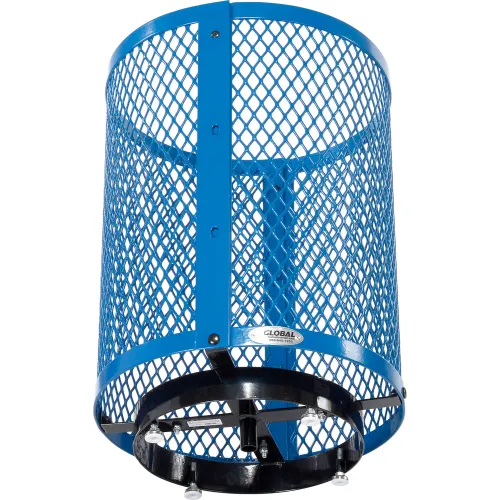 Global Industrial™ Outdoor Steel Diamond Trash Can With Dome Lid