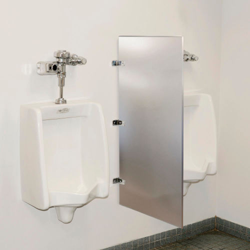 Global™ Bathroom Stainless Steel Urinal Screen 24 x 42