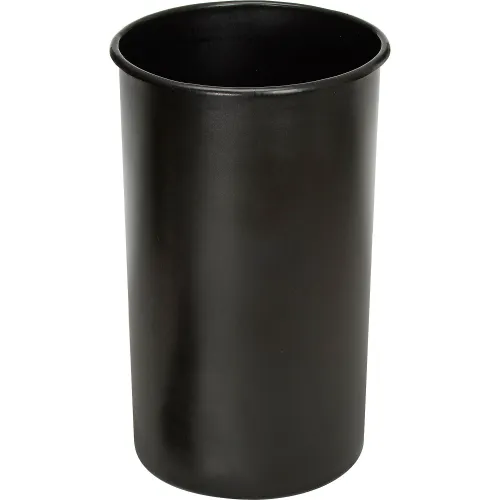 Witt Plastic Liner For Round Aluminum Trash Cans, 35 Gallon, Black