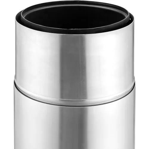 Global Industrial™ Rigid Plastic Liner For Aluminum Trash Can, 35 Gallon,  Black