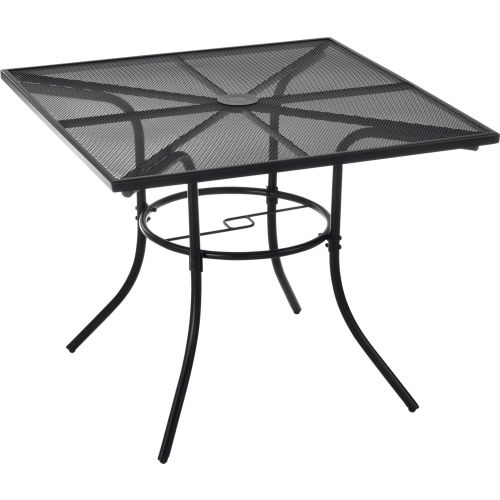 Interion® 36in Square Steel Mesh Outdoor Café Table