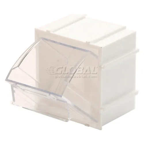 Quantum Tip Out Interlocking Bin QTB409 21/2 x 2 x 23/4 White Pkg Qty 9