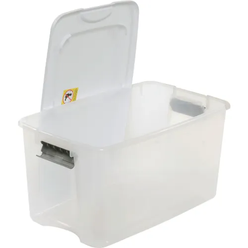 Sterilite 70 Qt Clear Plastic Stackable Storage Bin with Latching