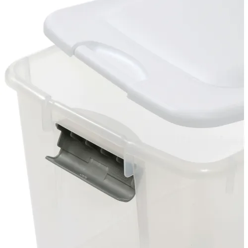 Sterilite 19889804 Clear Storage Tote With Lid 70 Quart  26-1/8x16-1/4x13-1/2 - Pkg Qty 4