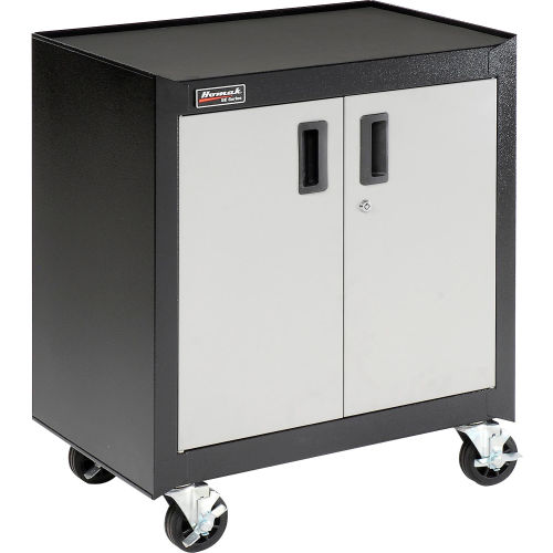 2 Door Mobile Cabinet With Gliding Shelf