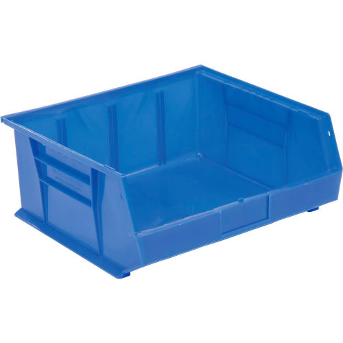 Global Stacking Bin 16-1/2x14-3/4x7 - Blue