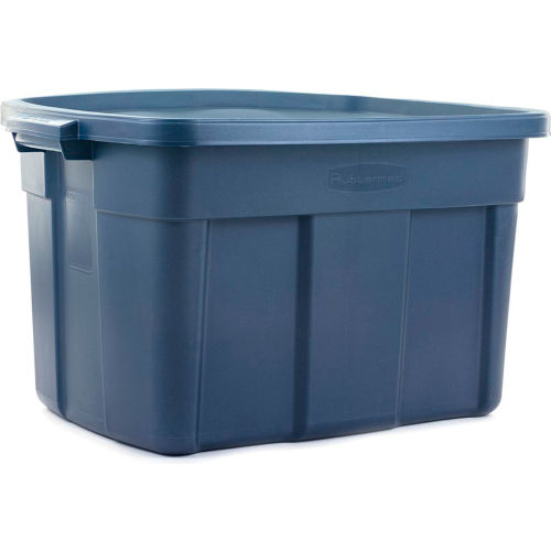 Rubbermaid 2245 Roughneck Tote 25 Gallon Dark Blue - Pkg Qty 9