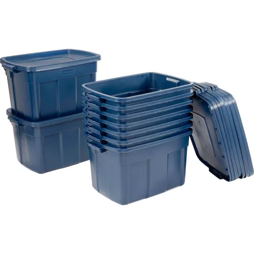 Rubbermaid Roughneck Tote 3 Gallon Stackable Storage Container W