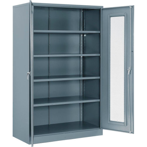 Unassembled Metal Storage Cabinet 48x24x78 Gray 