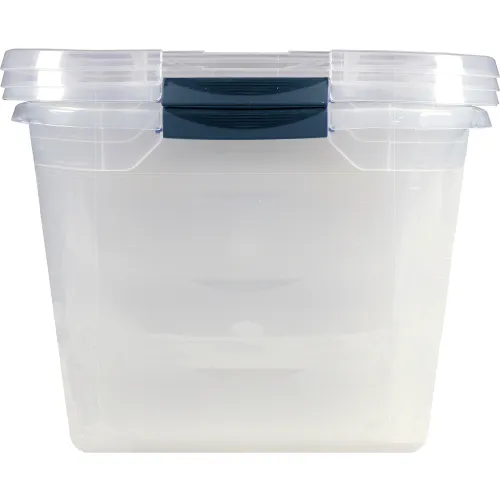 Rubbermaid Cleverstore 30 Quart Plastic Storage Tote Container w