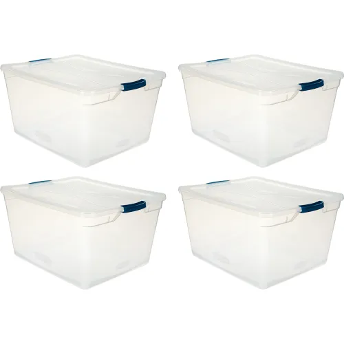 Rubbermaid Cleverstore Clear Latching Tote - Shop Storage Bins at