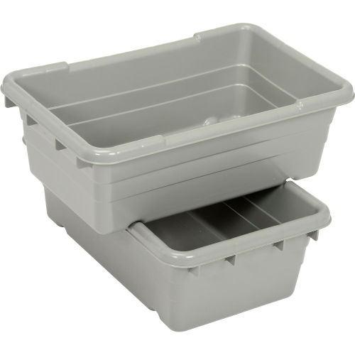 Buckhorn Cross Stack Jumbo Lug 34305GRAY - Gray, 25 L x 16 W x 8