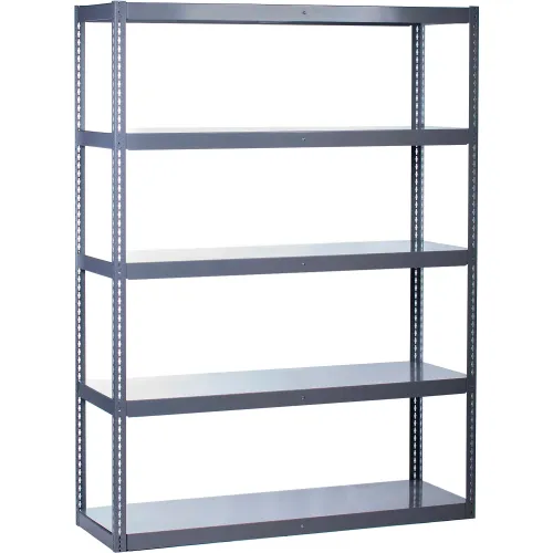 Global Industrial 5 Shelf, High Cap Boltless Shelving, Steel deck