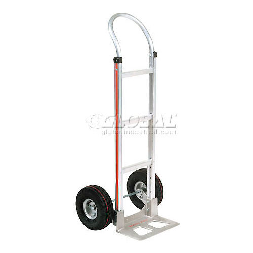 Magliner® Aluminum Hand Truck Curved Handle Pneumatic Wheels